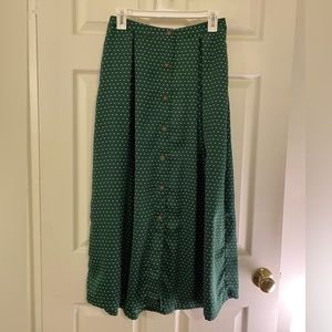 Who What Wear Silky Button Maxi Skirt